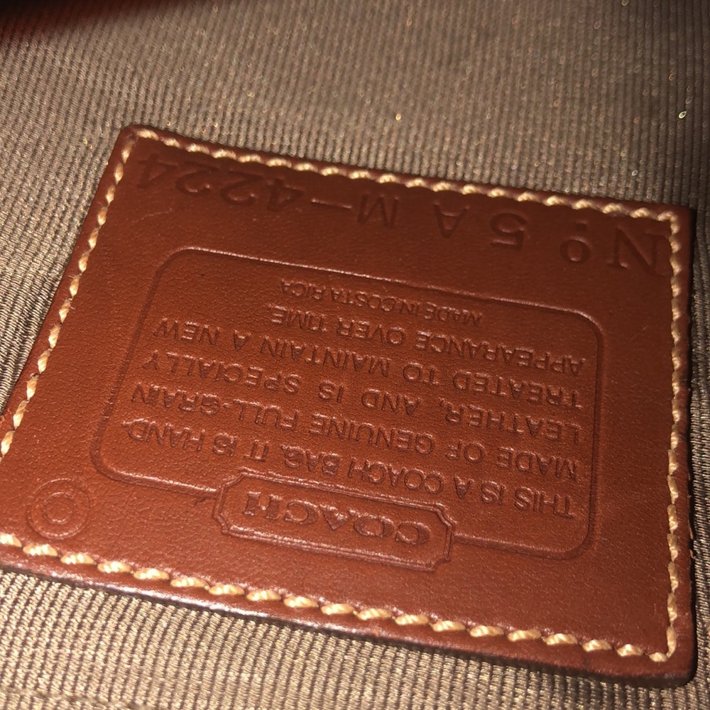 Coach Vintage Sheridan Leather Saddle Crossbody - Picture 10 of 10